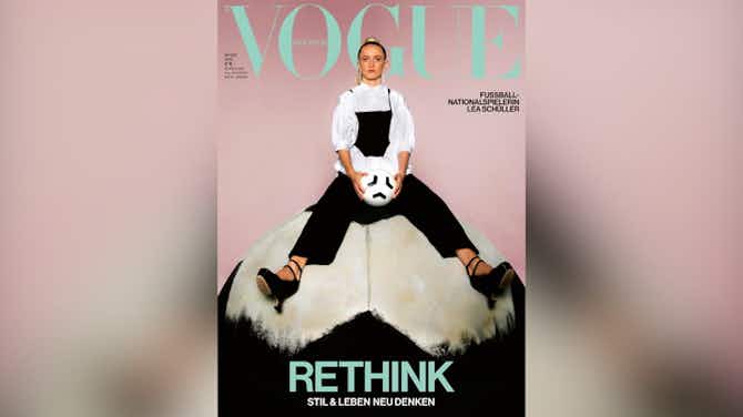Vorschaubild für Schüller erste Profi-Fußballerin auf deutschem Vogue-Cover