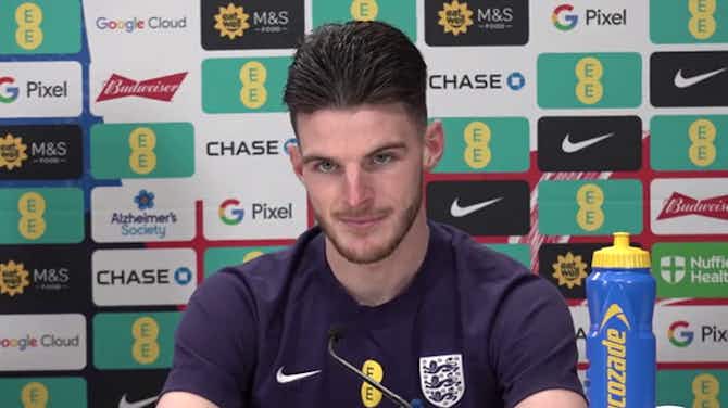 Preview image for Declan Rice recalls ‘nerves’ breaking into England team as he prepares to captain country