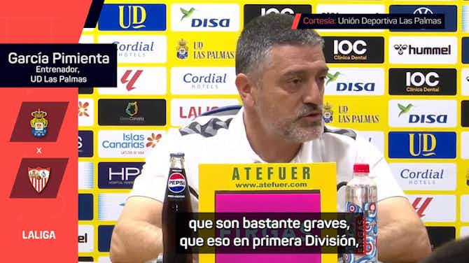 Imagen de vista previa para García Pimienta: "Cuando en Primera División te equivocas de forma tan clara, lo normal es que te penalice"