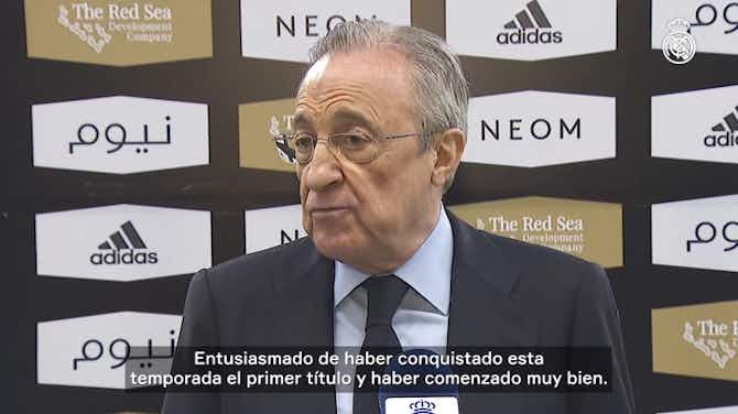 Imagen de vista previa para Florentino Pérez: 'Es el primer título de la temporada y estoy muy contento'