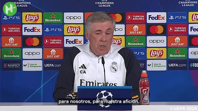 Anteprima immagine per Ancelotti: 'Tenemos ilusión, pero no somos optimistas'
