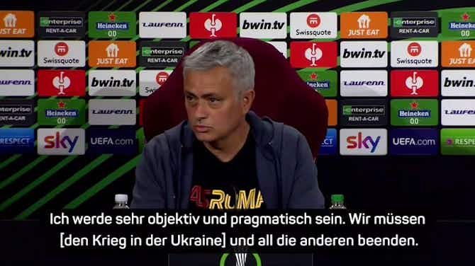 Vorschaubild für Mourinho: "Stoppt den Krieg, Stoppt jeden Krieg"