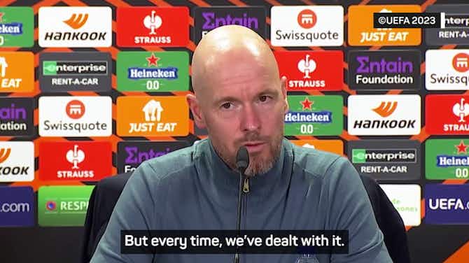 Preview image for Ten Hag takes swipe at Arteta's Arsenal over injury luck