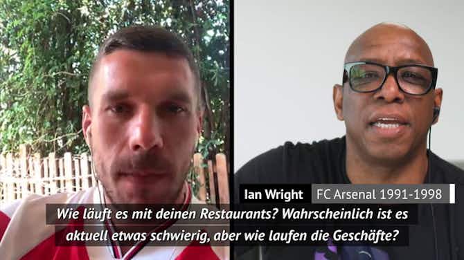 Vorschaubild für Podolski zu Wright: "Du isst wohl viele Döner"