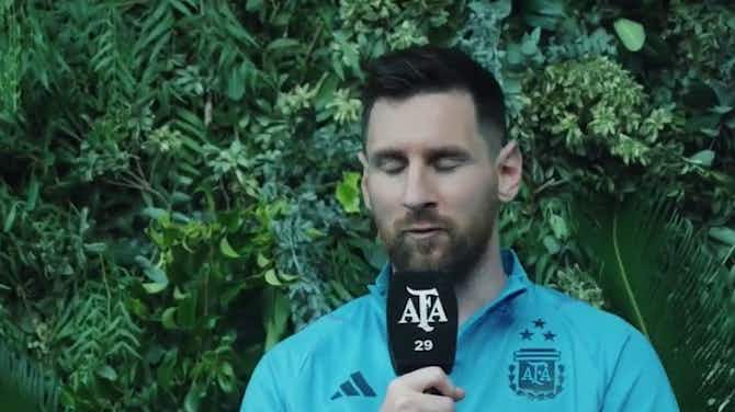 Imagem de visualização para Messi comenta homenagem a ele no CT da Argentina com o seu nome
