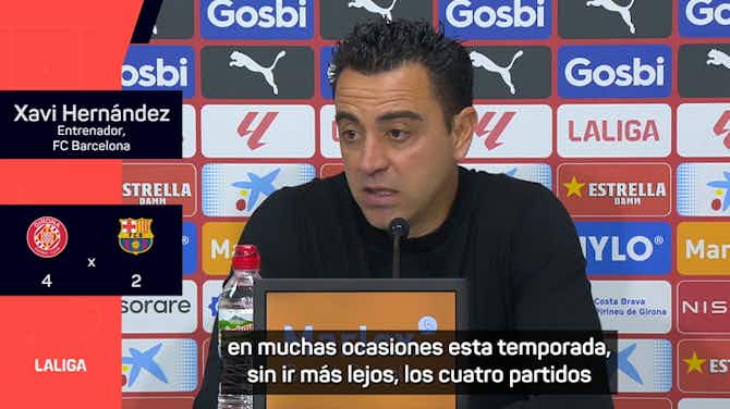 Anteprima immagine per Xavi: "Hemos sido superiores contra Girona y Real Madrid, pero no se demuestra en el marcador"
