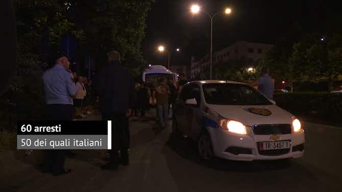 Anteprima immagine per Tirana: 60 arresti e 3 italiani feriti