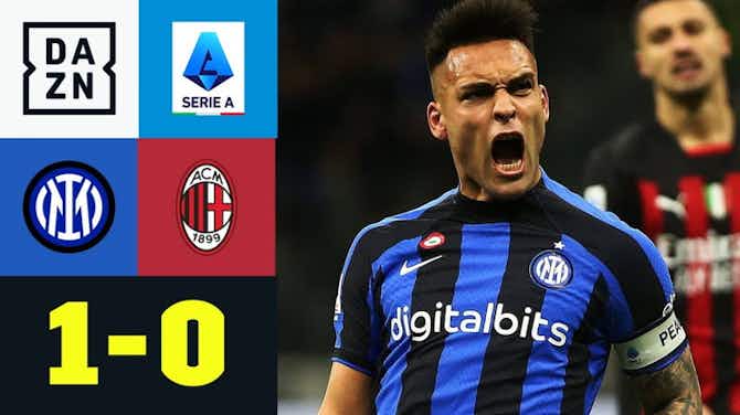 Vorschaubild für Highlights: Lautaro schwingt sich zum Derbyheld auf! Inter 1-0 AC Milan