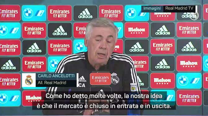 Anteprima immagine per Ancelotti: "Mercato chiuso, ma se qualcuno vuole andar via..."