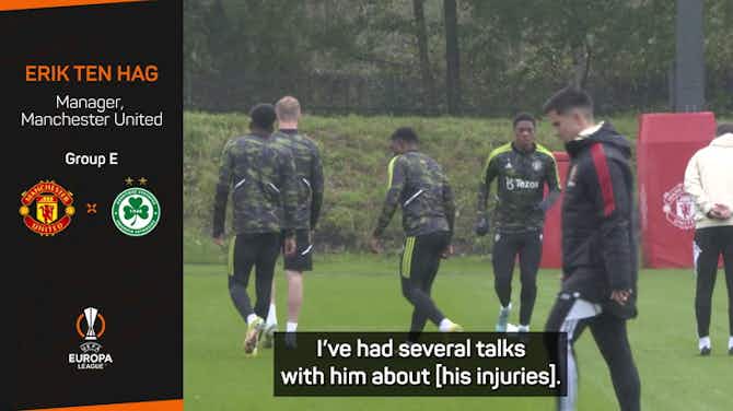 Pratinjau gambar untuk Martial's injuries 'a disappointment for him and the team' - Ten Hag