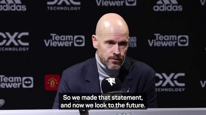 Preview image for 'Look to the future' - Ten Hag cagey over Cristinao Ronaldo questions