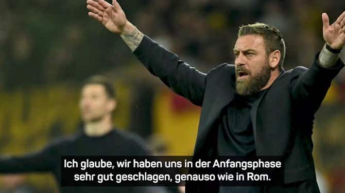 Image d'aperçu pour De Rossi: "Leverkusen wird oft vom Glück geküsst"