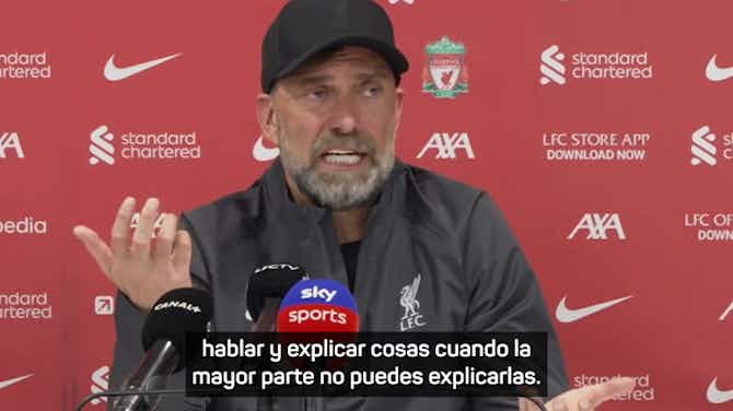 Anteprima immagine per Klopp reveló lo que más le agota de ser entrenador de Liverpool