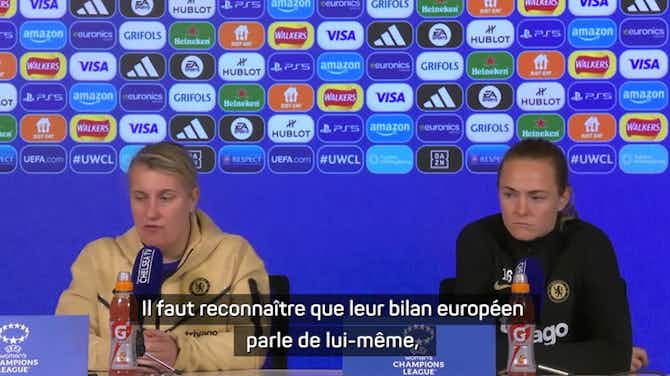 Vorschaubild für Quarts - Hayes (Chelsea) : "Imposer notre jeu contre Lyon"