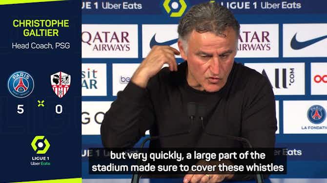 Preview image for Galtier praises Messi's 'focus' after being booed by home fans