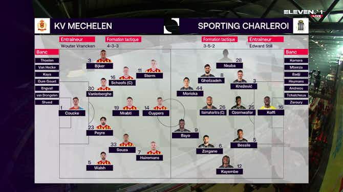 Preview image for Jupiler Pro League: KV Mechelen 1-0 Sporting Charleroi