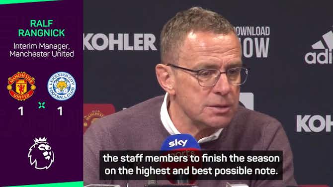 Preview image for Rangnick casts doubt on United's top four hopes