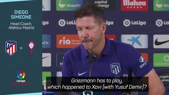 Preview image for Simeone getting tired of Griezmann saga
