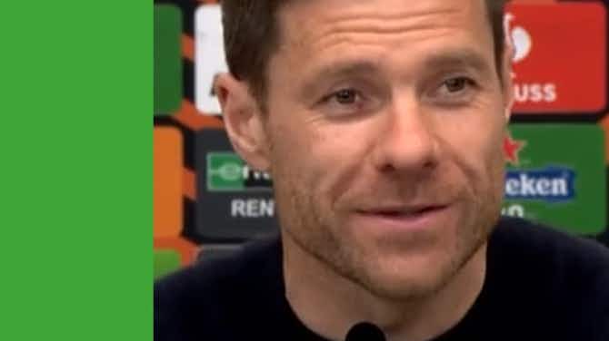 Preview image for Xabi Alonso left speechless after Leverkusen came from behind vs Roma