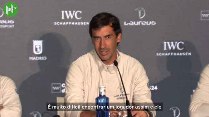 Vorschaubild für Raúl rasga elogios a Bellingham: "Será uma lenda do Real Madrid"