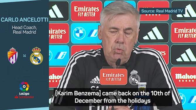 Preview image for  Ancelotti claims Benzema is ready for a better second half of the season