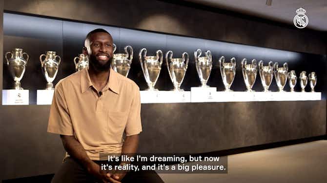 Preview image for Antonio Rüdiger: 'It's an honour to play for Ancelotti'