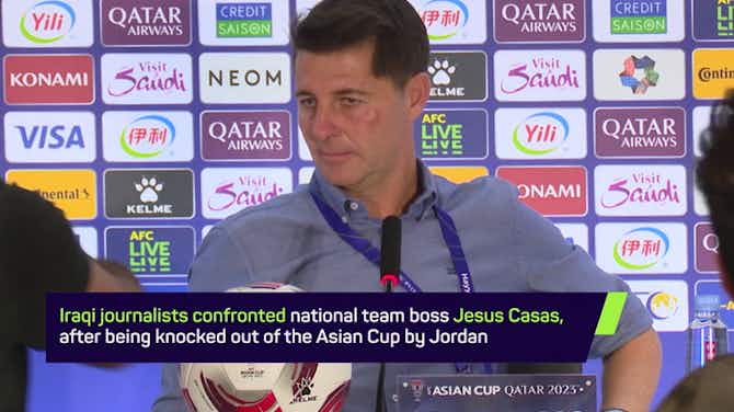 Preview image for Iraq journalists confront manager Casas in tense encounter