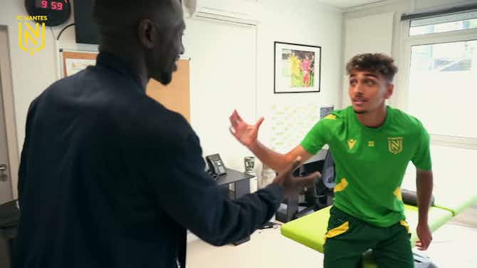 Preview image for Behind the scenes of Moussa Sissoko first steps and training session at Nantes
