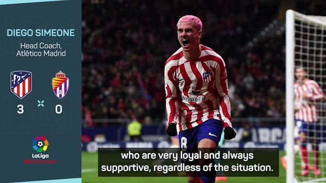 Preview image for Simeone hopes for fan unity after Atletico win