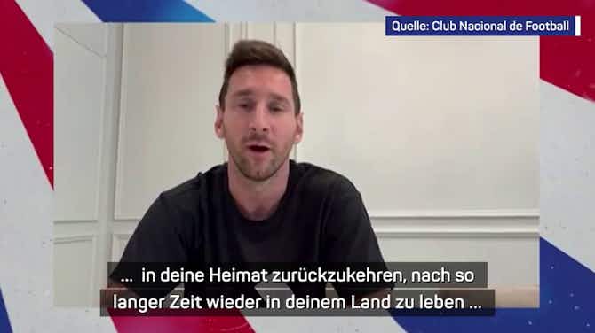 Vorschaubild für Messi wünscht Freund Suarez per Video alles Gute
