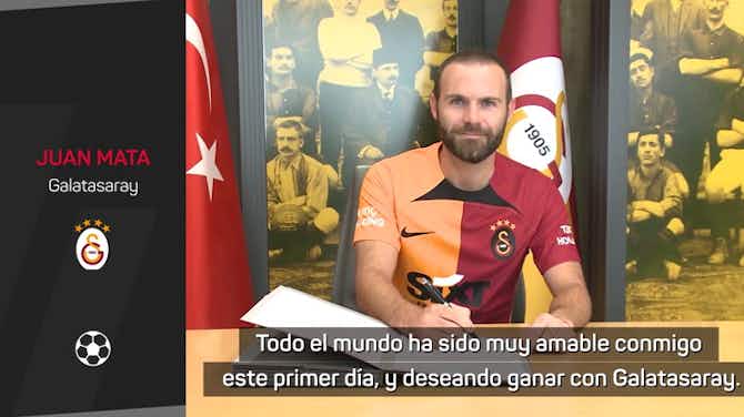 Imagen de vista previa para Juan Mata, en su presentación: "El Galatasaray es el equipo más exitoso de Turquía"