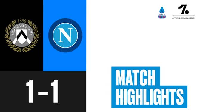 Anteprima immagine per Serie A: Udinese 1-1 Napoli