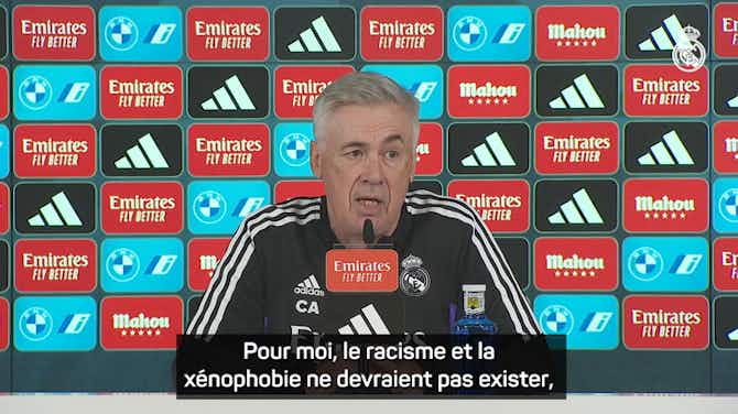 Image d'aperçu pour Real Madrid - Ancelotti : "Le racisme et la xénophobie ne devraient pas exister"