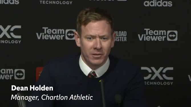 Preview image for Charlton manager Dean Holden ‘proud’ despite 3-0 Carabao Cup loss to Manchester United