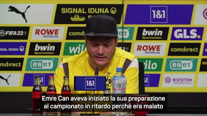 Anteprima immagine per Terzić si gode Emre Can: "È tornato al suo livello, ora è un leader del Dortmund"