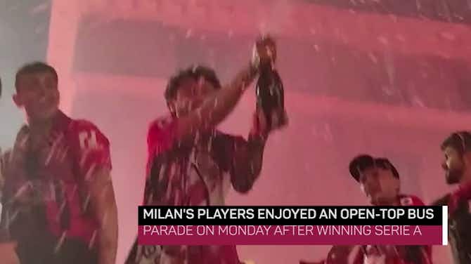 Preview image for Milan continue title celebrations with bus parade