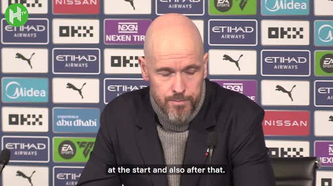 Preview image for Ten Hag believes Man United were really close to win at Man City