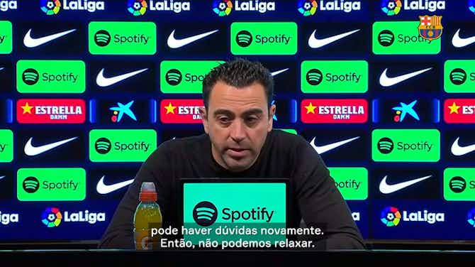 Imagem de visualização para Xavi diz que Barcelona tem que manter embalo: "É prova de longa distância"