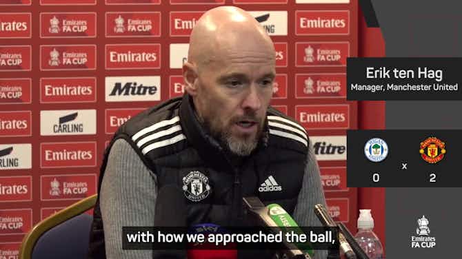 Preview image for Ten Hag taking FA Cup 'seriously' after Wigan win