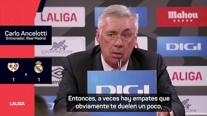 Imagen de vista previa para Ancelotti, en titulares: "Este empate puede ser un paso positivo"