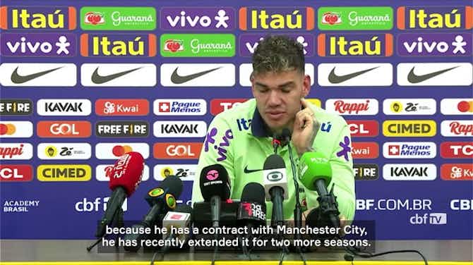 Image d'aperçu pour Ederson reveals talks with Guardiola about switching to Brazil national team