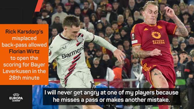 Preview image for 'Mistakes happen' - De Rossi not singling out individual errors after Leverkusen defeat