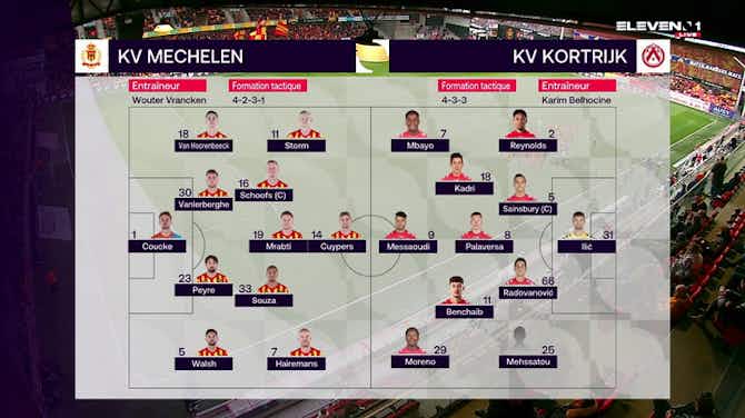 Preview image for Jupiler League: KV Mechelen 3-2 KV Kortrijk