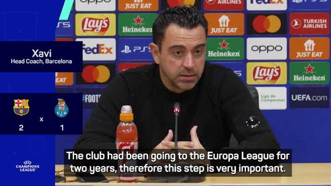 Preview image for Xavi hails 'big step forward' after Barca reach knockout stage