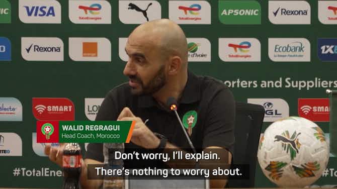 Preview image for Morocco coach Regragui regrets heated exchange with Congo's Mbemba