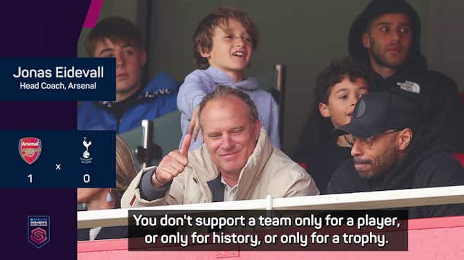 Preview image for Eidevall quotes Arsenal legend Bergkamp after win