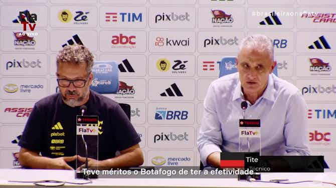 Imagem de visualização para Tite vê mérito do Botafogo e fala em Flamengo "dar um passo para atrás"