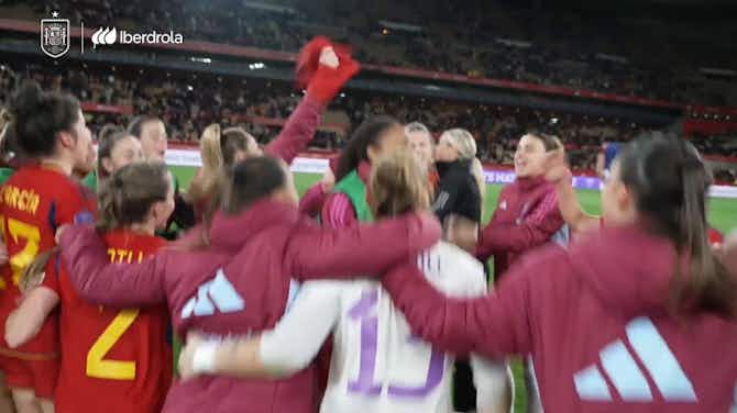 Preview image for Spain Women celebrate qualification for the Olympics & Nations League final
