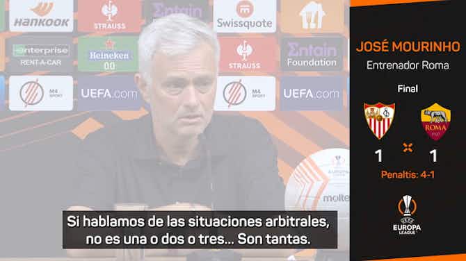 Vorschaubild für Mourinho carga contra el árbitro tras perder contra el Sevilla
