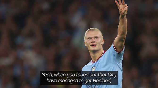 Preview image for Did Guardiola 'punch the air' when City signed Haaland?